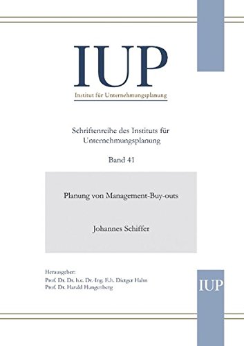 Planung von Management-Buy-outs [Paperback]