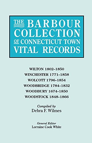 Barbour Collection of Connecticut Town Vital Records [Paperback]