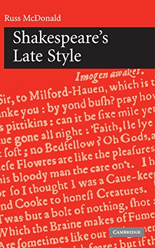 Shakespeare's Late Style [Hardcover]