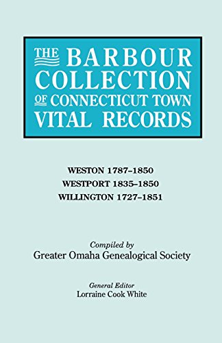 Barbour Collection of Connecticut Town Vital Records [Paperback]