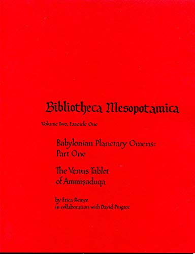 Babylonian Planetary Omens Part I The Venus Tablet [Paperback]