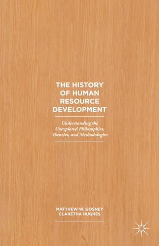 The History of Human Resource Development Understanding the Unexplored Philosop [Hardcover]