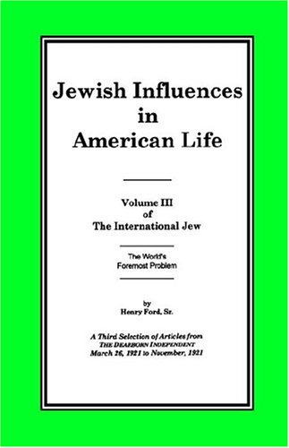 Intl Jew Volume Iii [Paperback]