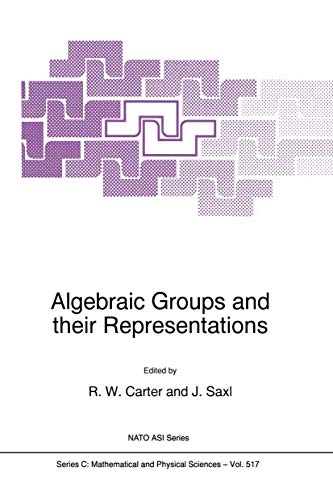 Algebraic Groups and their Representations [Hardcover]