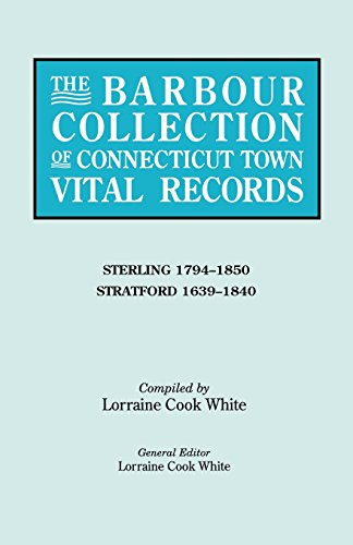 Barbour Collection of Connecticut Town Vital Records [Paperback]