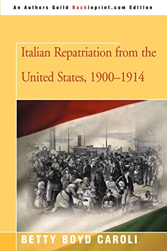 Italian Repatriation from the United States, 1900-1914 [Unknown]
