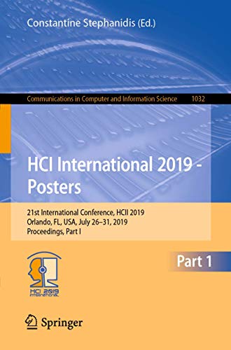 HCI International 2019 - Posters 21st International Conference, HCII 2019, Orla [Paperback]