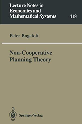 Non-Cooperative Planning Theory [Paperback]
