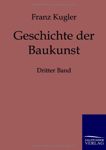 Geschichte Der Baukunst (german Edition) [Paperback]
