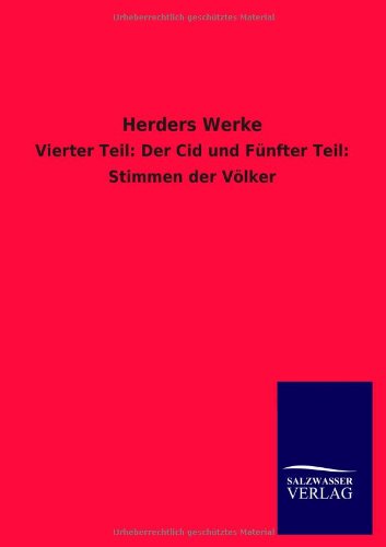 Herders Werke [Paperback]