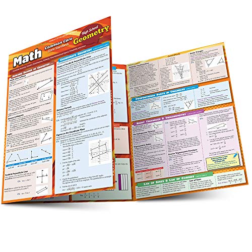 Math Common Core Geometry - 10Th Grade [Fold-out book or cha]