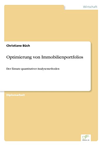 Optimierung Von Immobilienportfolios [Paperback]