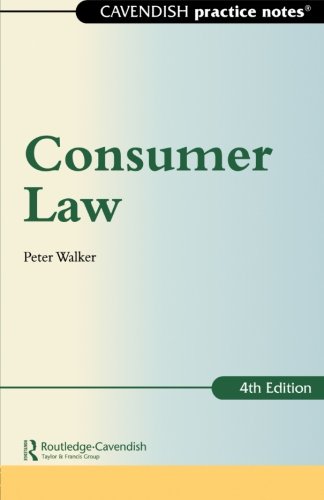 Practice Notes on Consumer Law [Paperback]