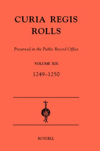 Curia Regis Rolls preserved in the Public Record Office XIX  [33-34 Henry III] ( [Hardcover]