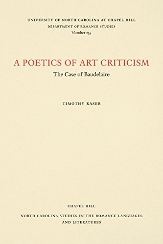 Poetics of Art Criticism  The Case of Baudelaire [Paperback]