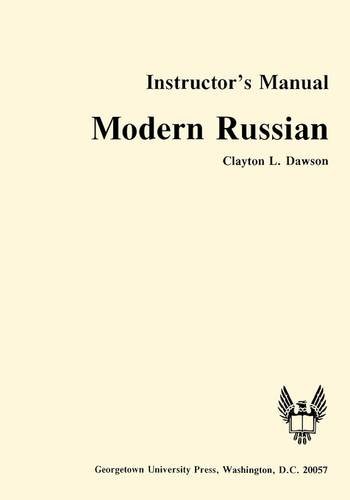 Modern Russian Instructor's Manual [Paperback]