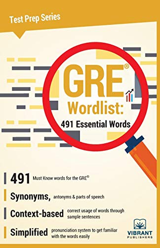 Gre Wordlist 491 Essential Words (test Prep Series) (volume 19) [Paperback]