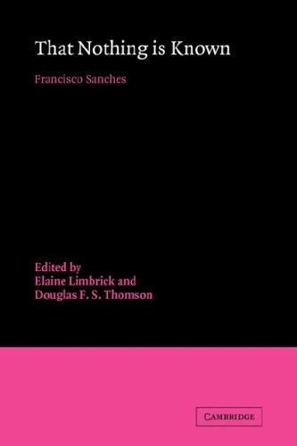 That Nothing is Known [Paperback]