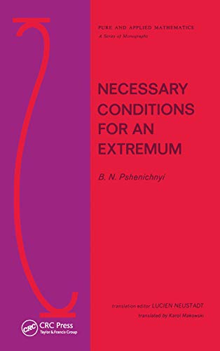 Necessary Conditions for an Extremum [Paperback]