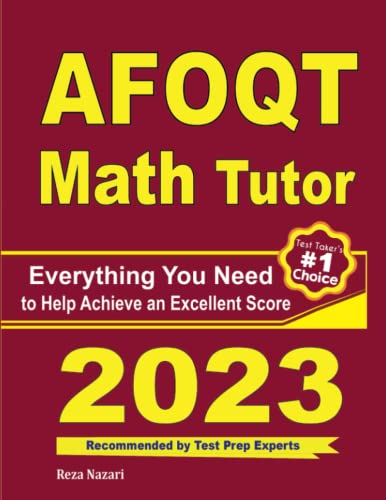 AFOQT Math Tutor  Everything You Need to Help Achieve an Excellent Score [Paperback]