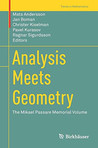 Analysis Meets Geometry The Mikael Passare Memorial Volume [Hardcover]