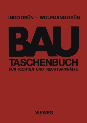 Bautaschenbuch fr Richter und Rechtsanwlte [Paperback]