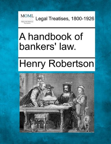 handbook of bankers' Law [Paperback]