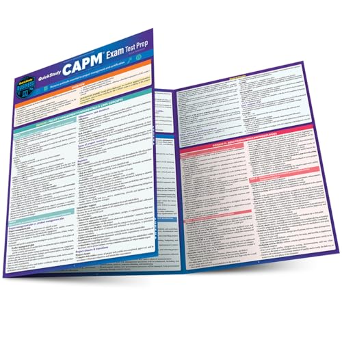 QuickStudy CAPM&174 Exam Test Prep Laminated Reference Guide [Pamphlet]