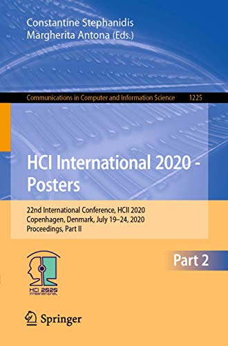HCI International 2020 - Posters 22nd International Conference, HCII 2020, Cope [Paperback]