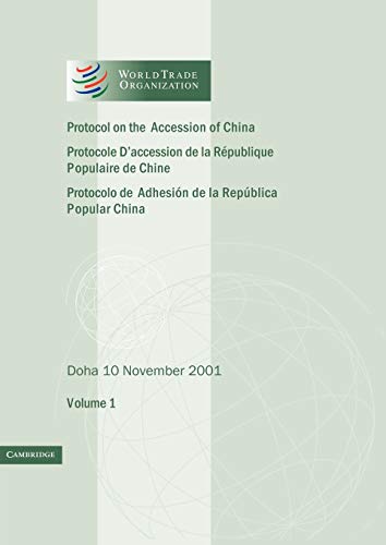Protocol on the Accession of the People's Republic of China to the Marrakesh Agr [Paperback]