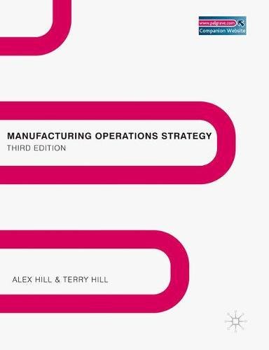 Manufacturing Operations Strategy Texts and Cases [Paperback]