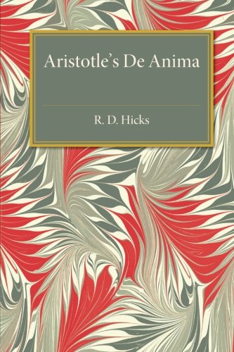 Aristotle De Anima With Translation, Introduction and Notes [Paperback]