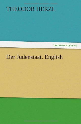 Der Judenstaat. English [Paperback]