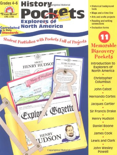 History Pockets Explorers Of North America, Grades 4-6+ [Paperback]