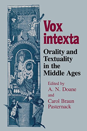 Vox intexta Orality And Textuality in the Middle Ages [Paperback]