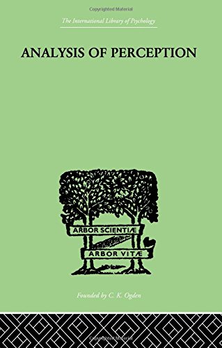 Analysis Of Perception [Paperback]