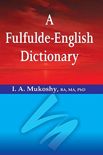 A Fulfulde-English Dictionary [Paperback]