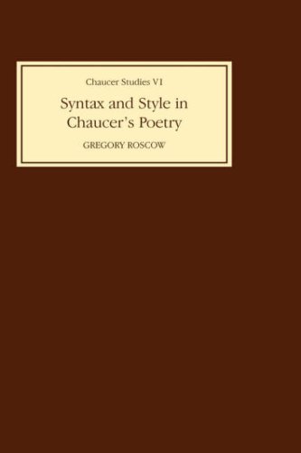 Syntax and Style in Chaucer's Poetry [Hardcover]