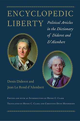 Encyclopedic Liberty Political Articles in the Dictionary of Diderot and D'Alem [Hardcover]