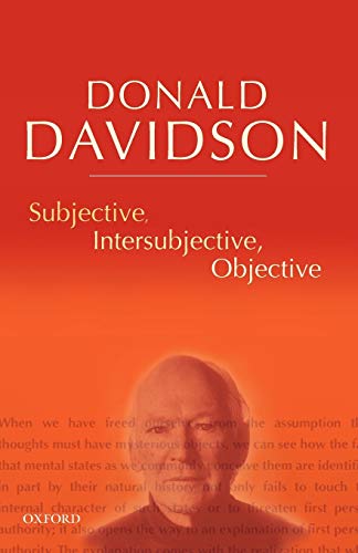 Subjective, Intersubjective, Objective [Paperback]