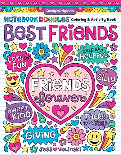 Notebook Doodles Best Friends Coloring &amp Activity Book [Paperback]