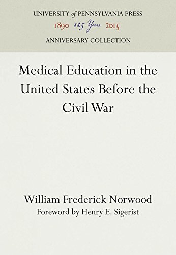 Medical Education in the United States Before the Civil War [Hardcover]