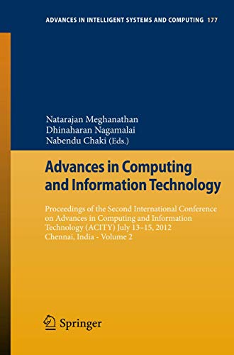 Advances in Computing and Information Technology Proceedings of the Second Inte [Paperback]