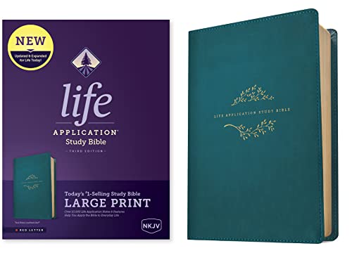 NKJV Life Application Study Bible, Third Edition, Large Print (Red Letter, Leath [Leather / fine bindi]