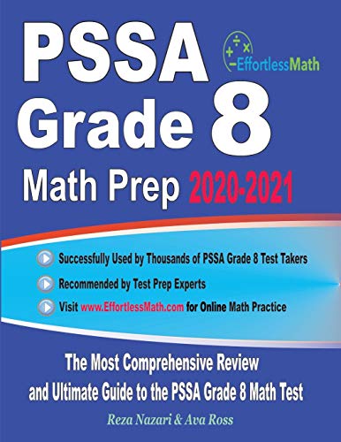 PSSA Grade 8 Math Prep 2020-2021  The Most Comprehensive Review and Ultimate Gu [Paperback]