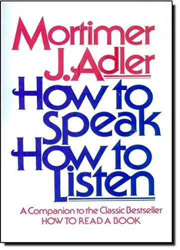How to Speak How to Listen [Paperback]