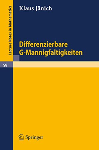 Differenzierbare G-Mannigfaltigkeiten [Paperback]