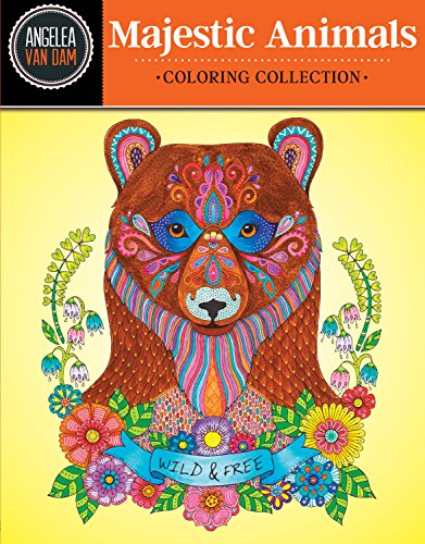 Hello Angel Majestic Animals Coloring Collection [Paperback]