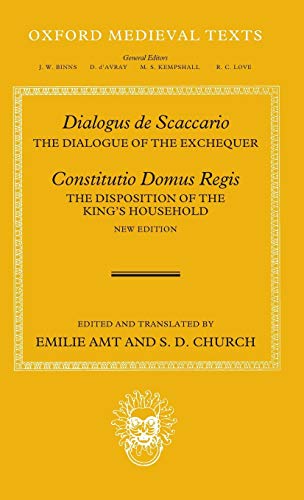 Dialogus de Scaccario, and Constitutio Domus Regis The Dialogue of the Excheque [Hardcover]