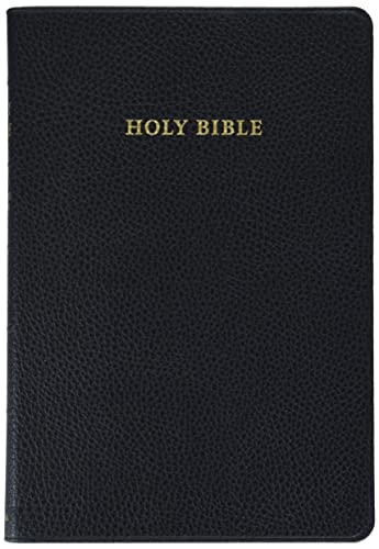 KJV Topaz Reference Edition, Black Calf Split Leather, KJ674XR [Leather / fine bindi]
